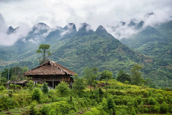 stock image panoramic view of ha gian loop on northern vietnam