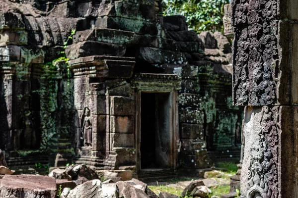 Zobrazení Úžasné Angkor Wat Ruins Kambodži — Stock fotografie