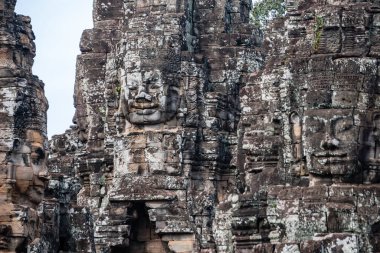 Muhteşem Angkor Wat tapınağının içinde, Kamboçya