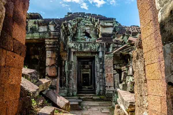 Úžasných Chrámech Angkor Wat Kambodži — Stock fotografie