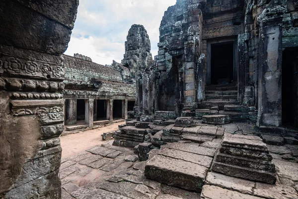 Dentro Los Increíbles Templos Angkor Wat Cambodia — Foto de Stock