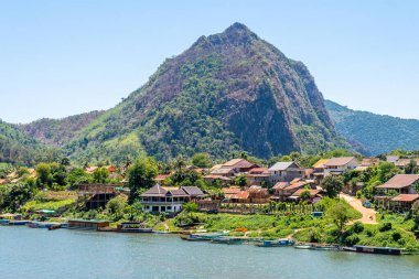 Laos 'taki Nong Khiaw kırsalında.