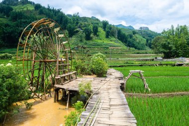 Vietnam 'da, Sa pa Vadisi' nde kırsal alan