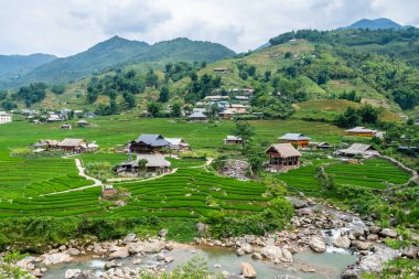 Vietnam 'da, Sa pa Vadisi' nde kırsal alan