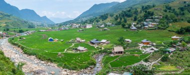 Vietnam 'da, Sa pa Vadisi' nde kırsal alan
