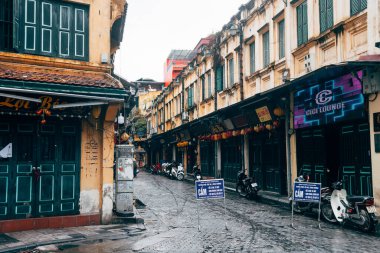 hanoi, vietnam. 4 Haziran 2023: Hanoi eski mahallesinde yerel işletme