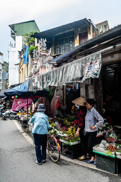 Hanoi Vietnam Haziran 2023 Hanoi Eski Mahallesinde Yerel Işletme — Stok fotoğraf