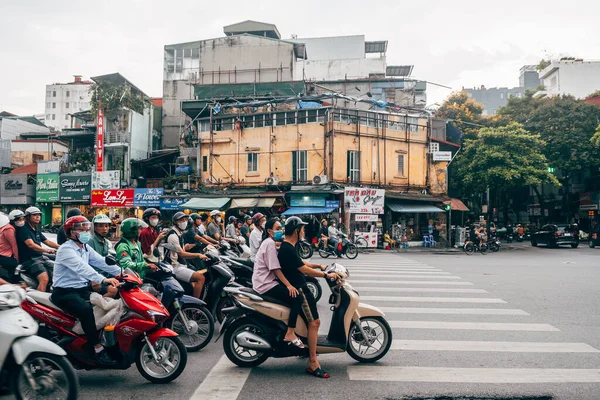 Χανόι Βιετνάμ Ιουνίου 2023 Απόψεις Της Γαλλικής Παλιάς Συνοικίας Hanoi — Φωτογραφία Αρχείου