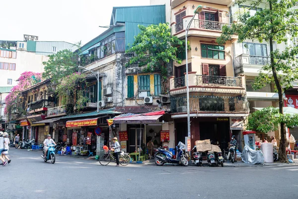 Hanoi Vietname Junho 2023 Pontos Vista Bairro Velho Francês Hanoi — Fotografia de Stock