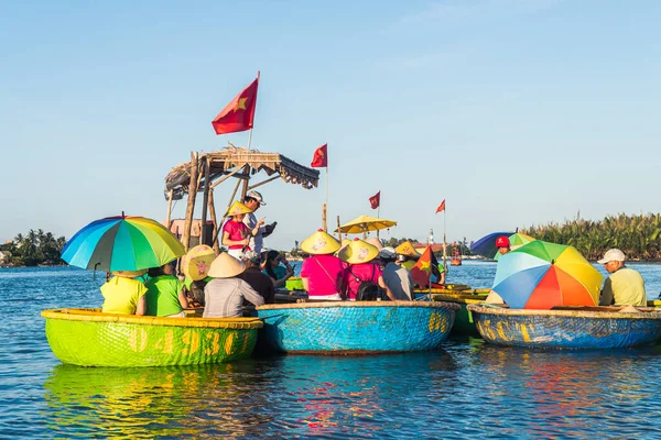 Hej Och Vietnam Juni 2023 Kokosbåtstur Cam Village Vietnam — Stockfoto