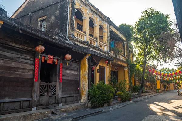 Hey Vietnam Haziran 2023 Eski Bir Kasaba Vietnam Sokak Manzarası — Stok fotoğraf