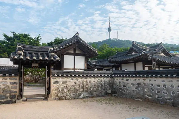 Güney Kore Seul Deki Geleneksel Hanok Köyü — Stok fotoğraf