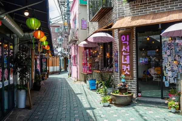 Сеул Южная Корея Июля 2023 Года Вид Знаменитую Пешеходную Улицу — стоковое фото