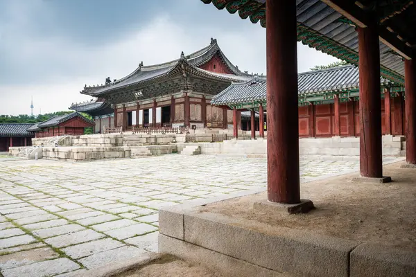 Seul Korea Południowa Lipca 2023 Widok Kompleks Pałacowy Changdeoggung — Zdjęcie stockowe