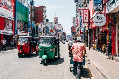 Kolombo, Sri Lanka. 10 Ağustos, 2023: Kolombo, Sri Lanka 'da Galle Surat Gezisi