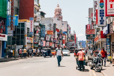 Kolombo, Sri Lanka. 10 Ağustos, 2023: Kolombo, Sri Lanka 'da Galle Surat Gezisi
