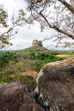 Sigirya Kayası, Sri Lanka 'nın panoramik görüntüsü