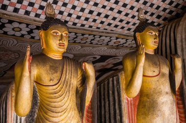 Dambulla kraliyet mağarasında, Sri Lanka