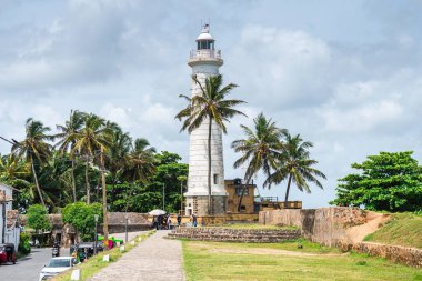 galle, sri lanka. 26 Ağustos, 2023: Galle Fort, Sri Lanka sokak manzarası