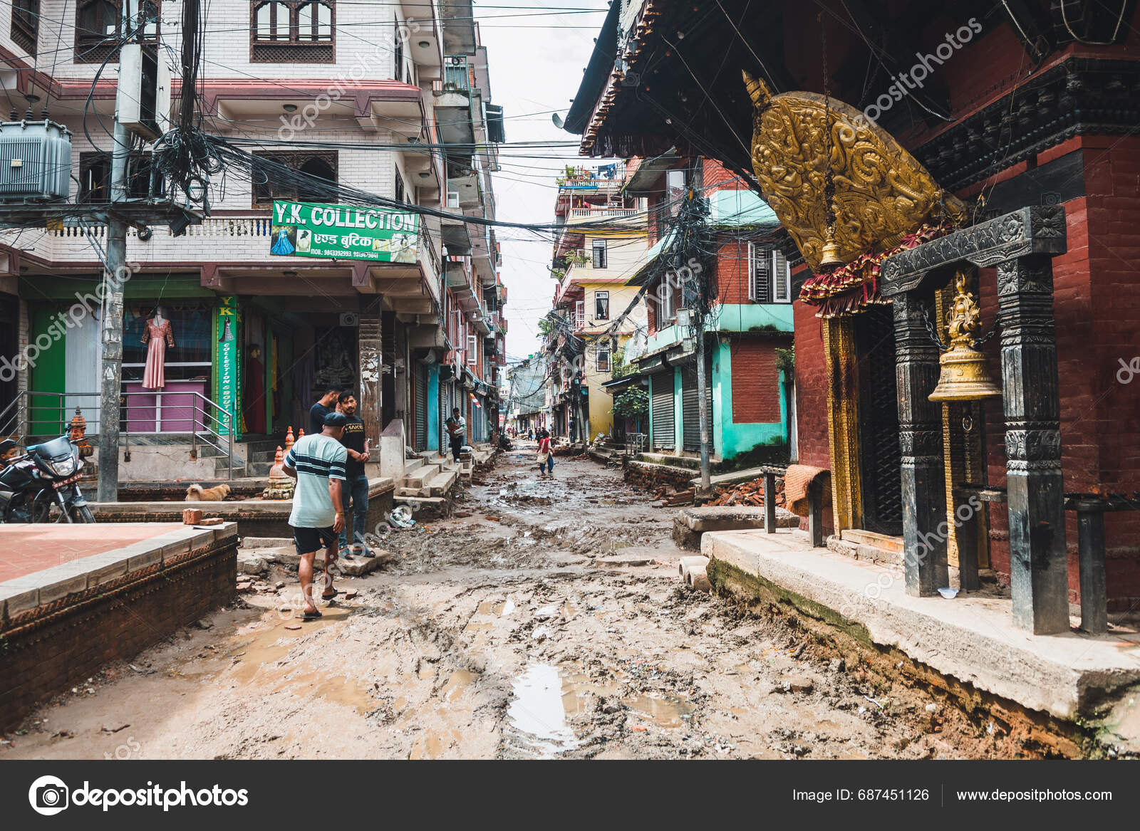 Kathmandu Nepal 25Th August 2023 Street View Kathmandu Old Town – Stock