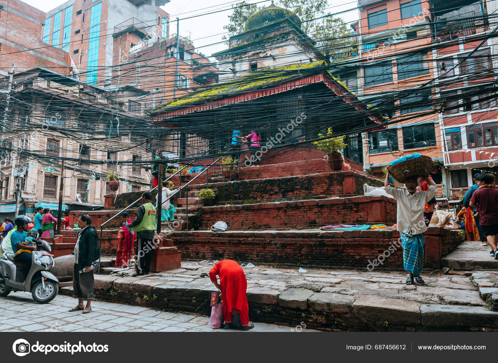 Kathmandu Nepal 25Th August 2023 Street View Kathmandu Old Town – Stock