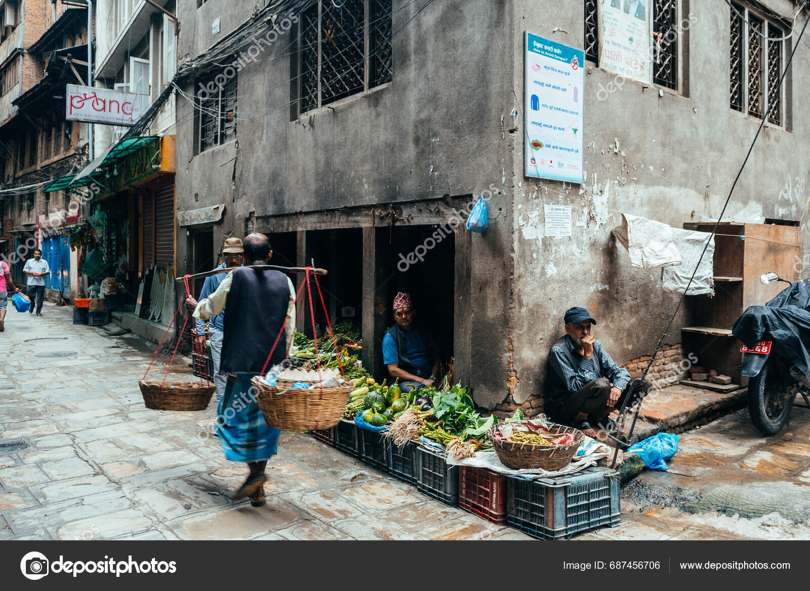 Kathmandu Nepal 25Th August 2023 Street View Kathmandu Old Town – Stock