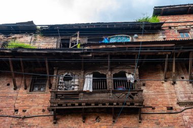 kathmandu, nepal. 25 Ağustos 2023: Bhaktapur, Kathmandu 'daki Durbar Meydanı