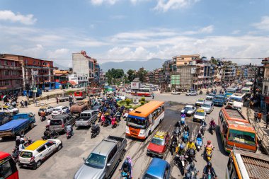 kathmandu, nepal. 25 Ağustos, 2023: Nepal stili stupa, Kathmandu, Nepal