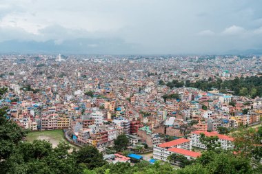 kathmandu, nepal. 25 Ağustos, 2023: Kathmandu eski kasabasının sokak manzarası, Nepal