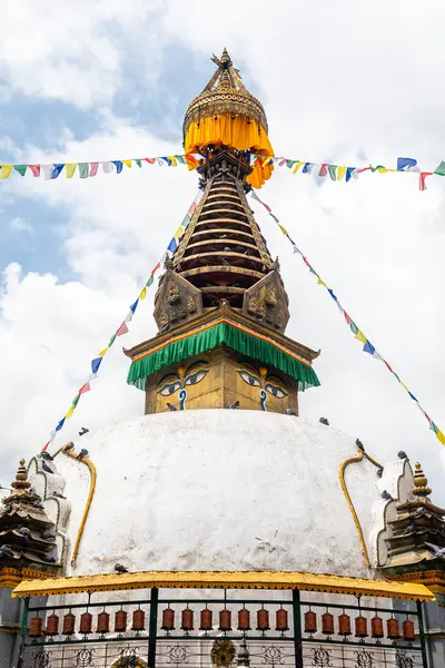 Nepalese Stil Stupa Katmandu Torget — Stockfoto