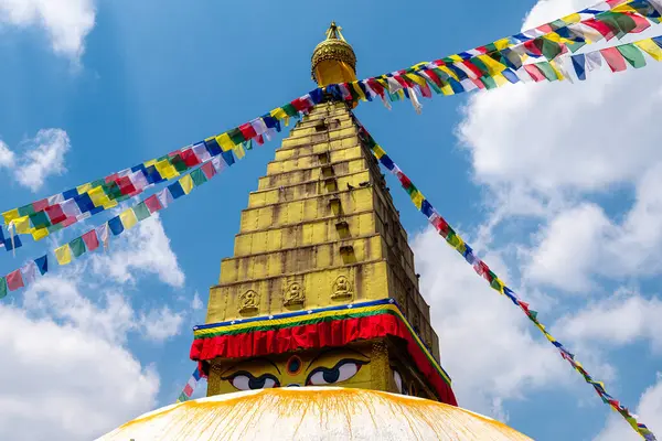 Katmandu Nepal Augusti 2023 Nepalesisk Stil Stupa Katmandu Nepal — Stockfoto