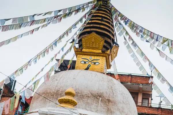 Nepalesiska Stil Stupa Katmandu Nepal — Stockfoto