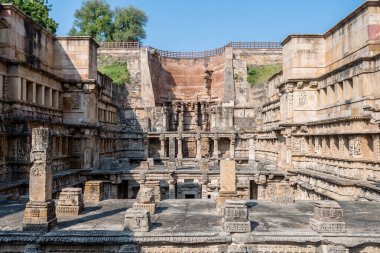 Hindistan, Patan 'daki Rani Ki Vav Stewwell' in manzarası