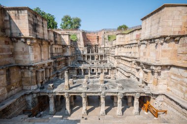 Hindistan, Patan 'daki Rani Ki Vav Stewwell' in manzarası