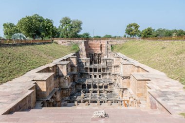 Hindistan, Patan 'daki Rani Ki Vav Stewwell' in manzarası