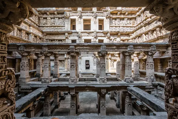 stock image views of rani ki vav stepwells in patan, india