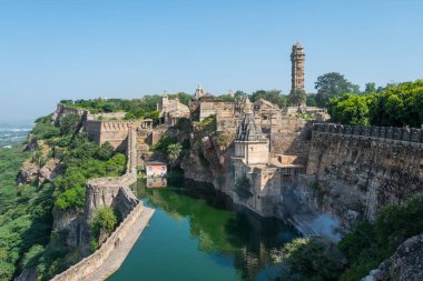 Hindistan 'daki Chittorgarh Kalesi manzarası