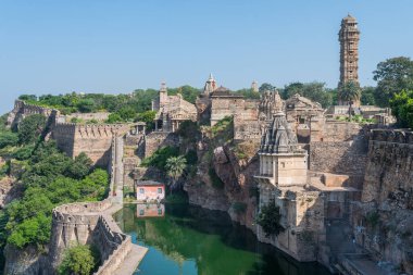 Hindistan 'daki Chittorgarh Kalesi manzarası