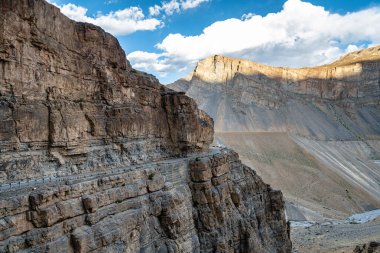 Hindistan 'ın Spiti Vadisi manzarası