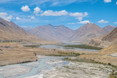 Hindistan, Spiti Vadisi 'ndeki Kee Manastırı manzarası