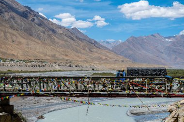 Hindistan, Spiti Vadisi 'ndeki Kee Manastırı manzarası