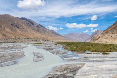 Hindistan, Spiti Vadisi 'ndeki Kee Manastırı manzarası