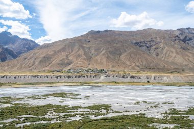 Hindistan, Spiti Vadisi 'ndeki Kee Manastırı manzarası
