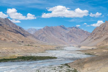 Hindistan, Spiti Vadisi 'ndeki Kee Manastırı manzarası