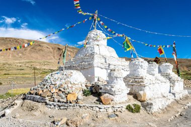 Hindistan, Spiti Vadisi 'ndeki Kee Manastırı manzarası