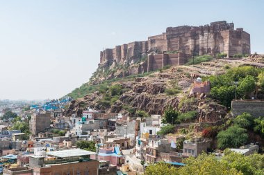 Jodphur, Hindistan. 20 Eylül 2023: Jodphur Blue City, Hindistan