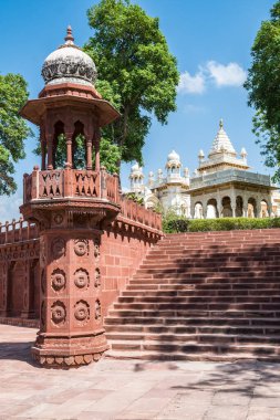 Jodphur, Hindistan 'daki Jaswant Thada Sarayı' nın manzarası