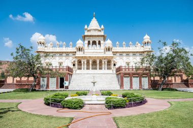 Jodphur, Hindistan 'daki Jaswant Thada Sarayı' nın manzarası