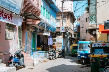 Jodphur, Hindistan. 20 Eylül 2023: Jodphur Blue City, Hindistan