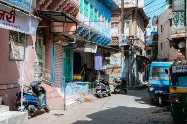 Jodphur, Hindistan. 20 Eylül 2023: Jodphur Blue City, Hindistan
